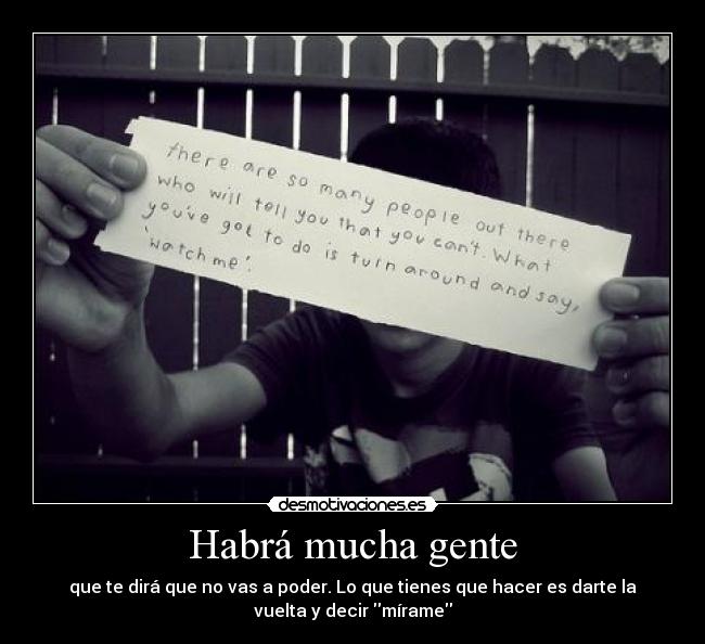 Habrá mucha gente -