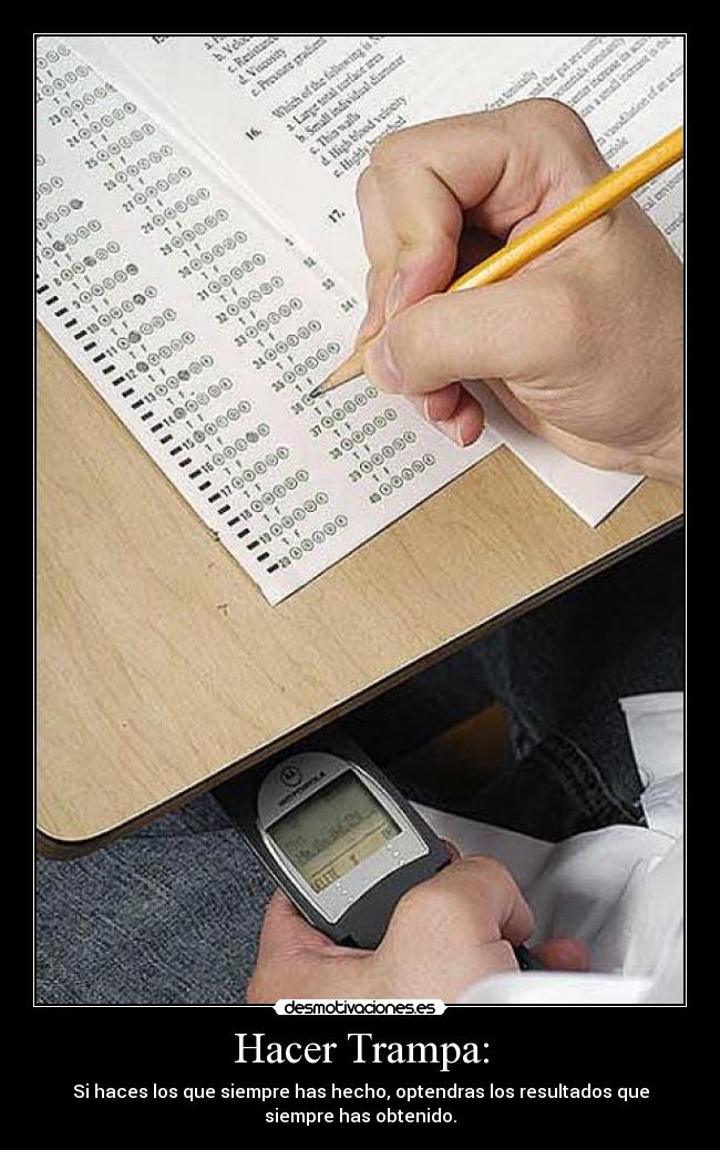 Hacer Trampa: - 