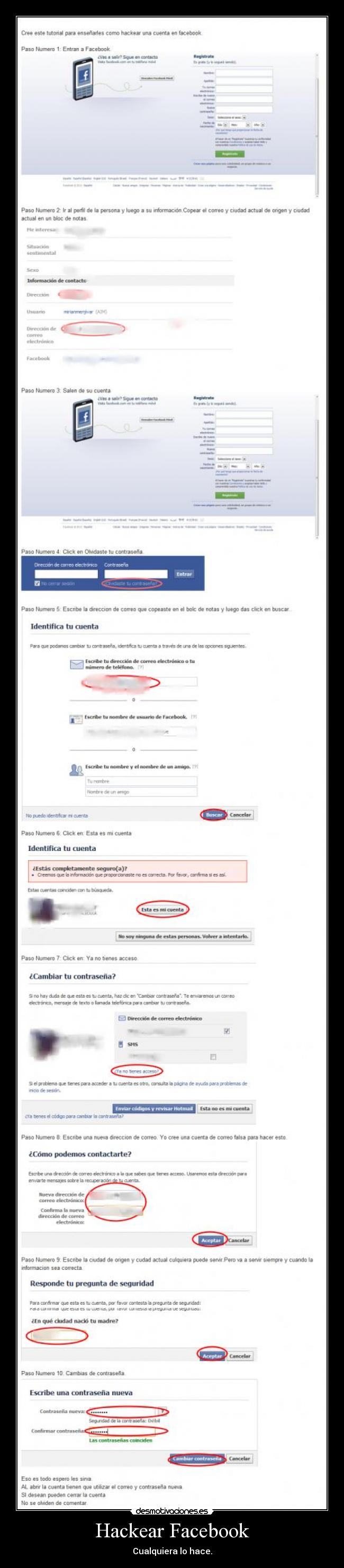 Hackear Facebook - Cualquiera lo hace.