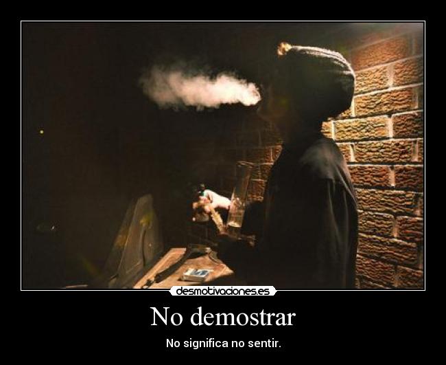 No demostrar -