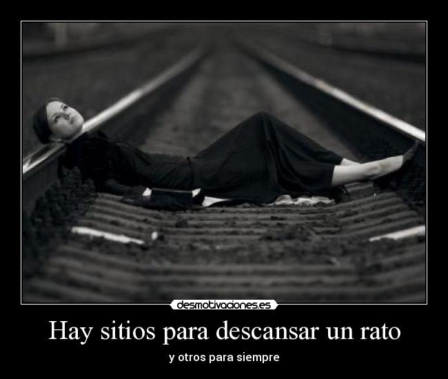 Hay sitios para descansar un rato - 