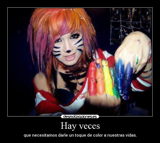 Hay veces -