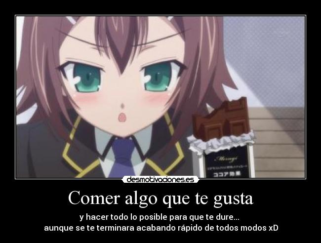 Comer algo que te gusta - 