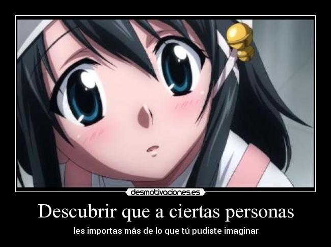 Descubrir que a ciertas personas - 