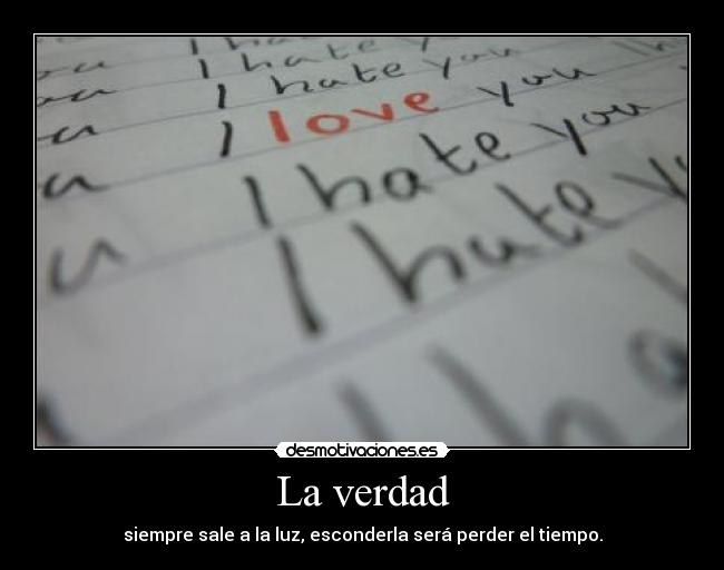 La verdad -