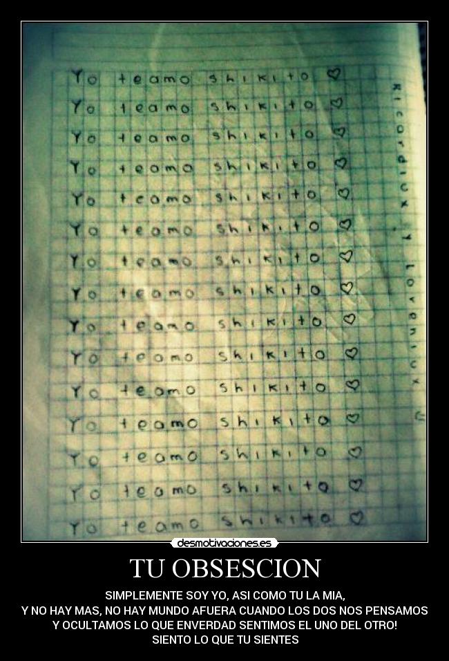 TU OBSESCION - 