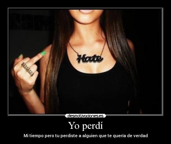 Yo perdí - 