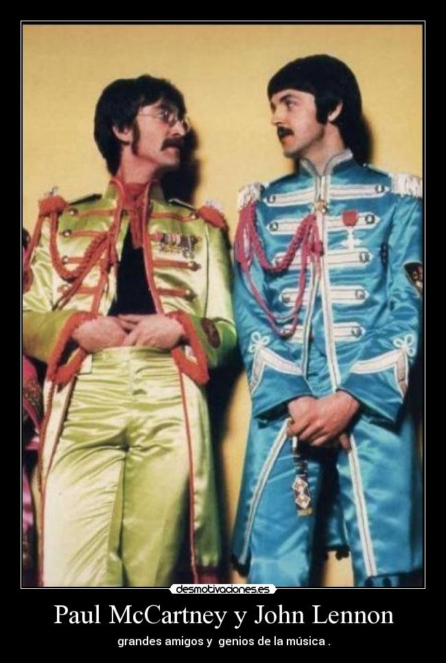 Paul McCartney y John Lennon -