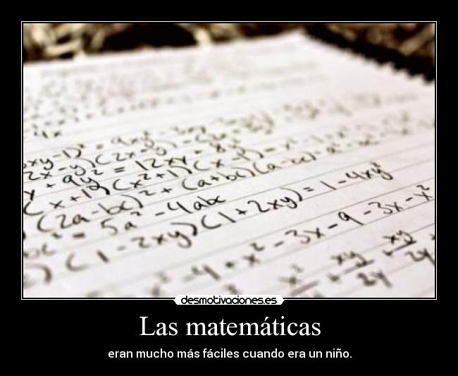 Las matemáticas -