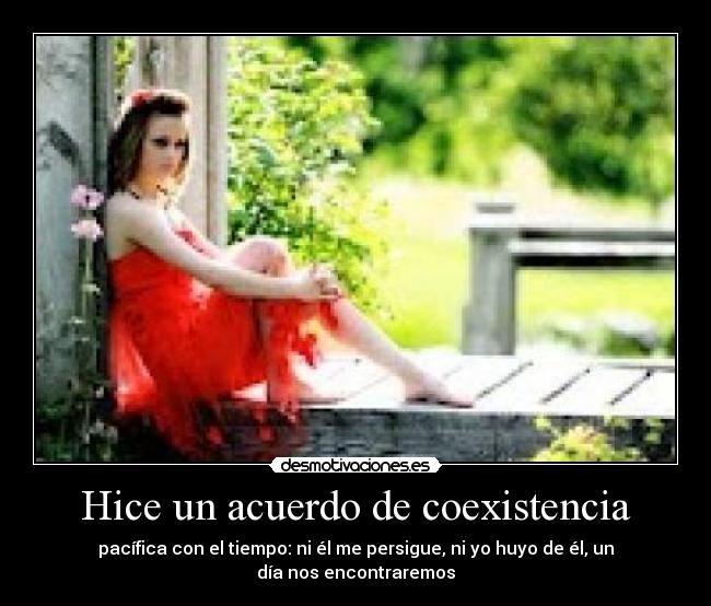 Hice un acuerdo de coexistencia -