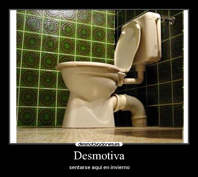 Desmotiva - sentarse aquí en invierno