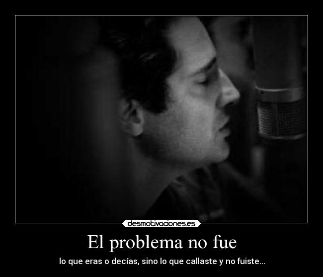 El problema no fue - 