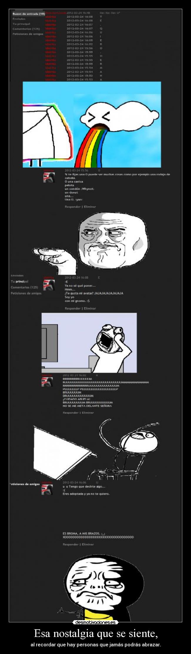 Esa nostalgia que se siente, - 