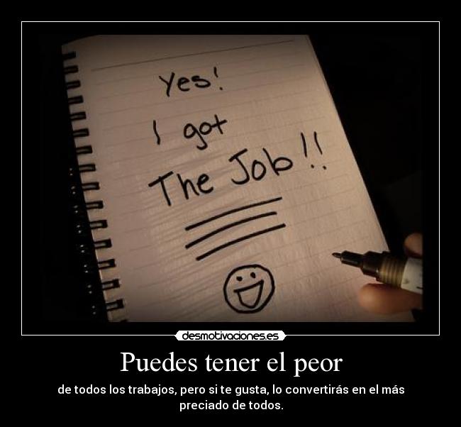 Puedes tener el peor - 