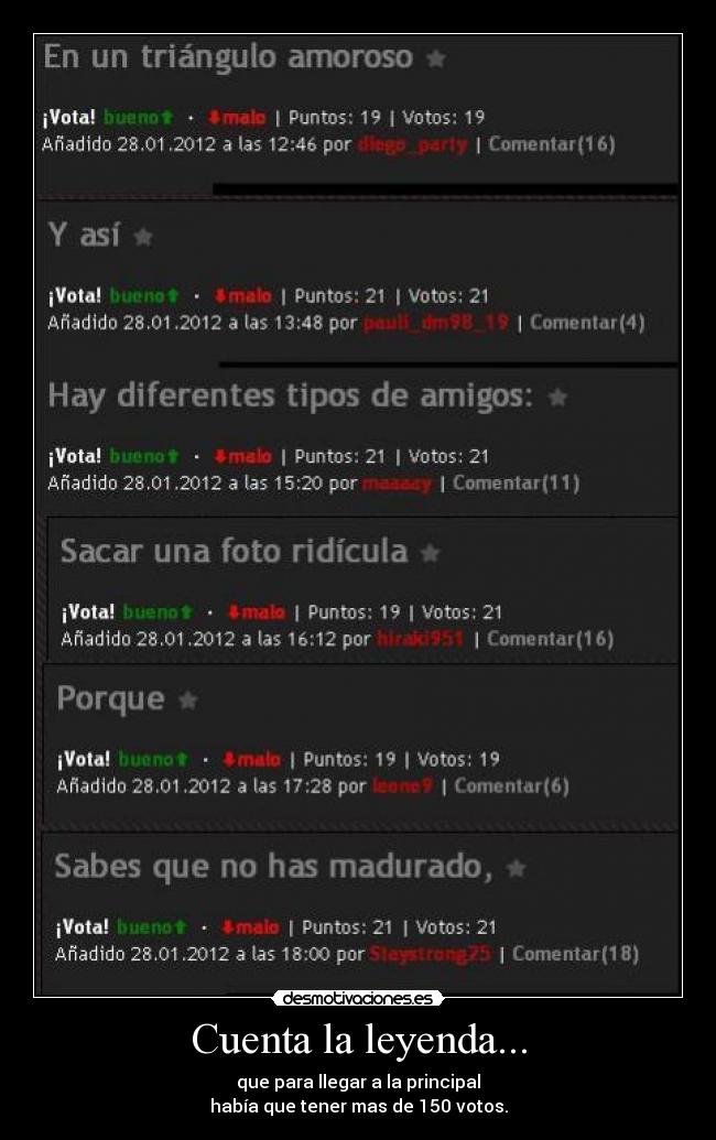 Cuenta la leyenda... -