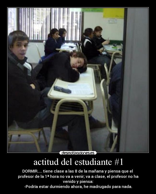 actitud del estudiante #1 - 