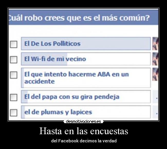 Hasta en las encuestas - 