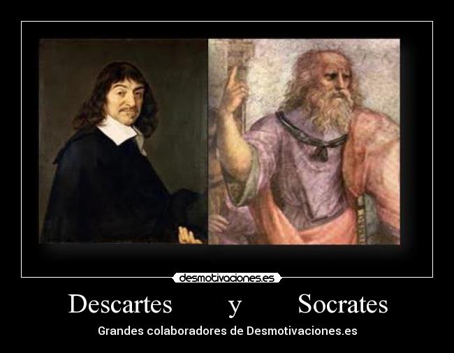 Descartes y Socrates -