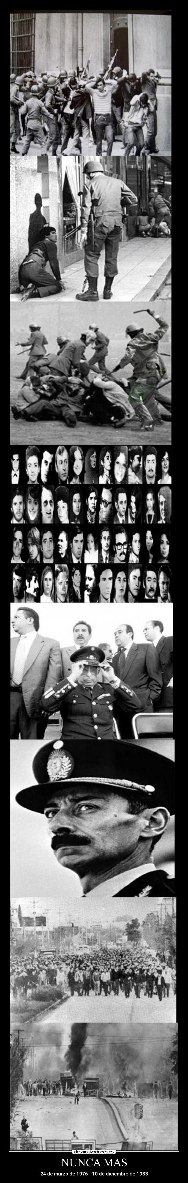 NUNCA MAS - 24 de marzo de 1976 - 10 de diciembre de 1983