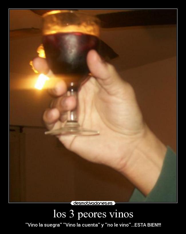 los 3 peores vinos - 