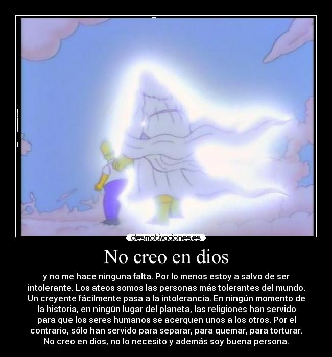 No creo en dios -