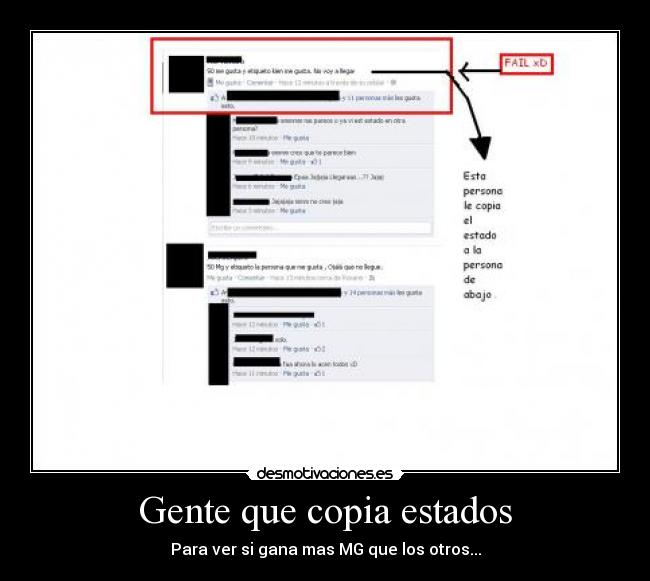 Gente que copia estados - Para ver si gana mas MG que los otros...