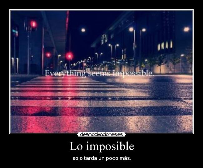 Lo imposible - 