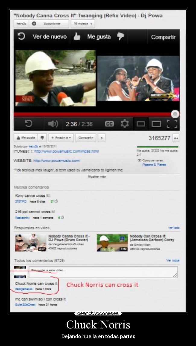 Chuck Norris - Dejando huella en todas partes