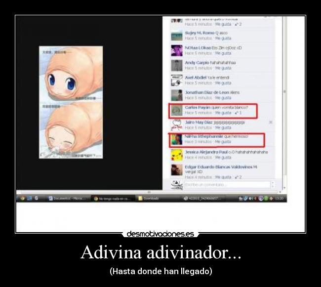 carteles anime dibujos cute chibi desmotivaciones