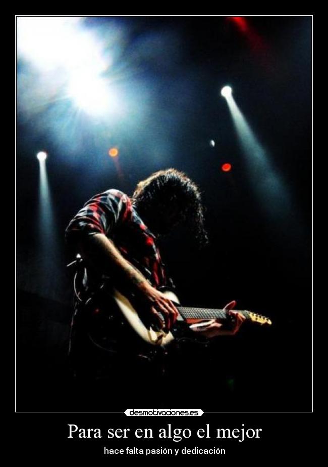 Para ser en algo el mejor - 
