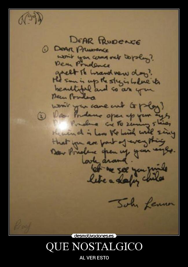 QUE NOSTALGICO - AL VER ESTO