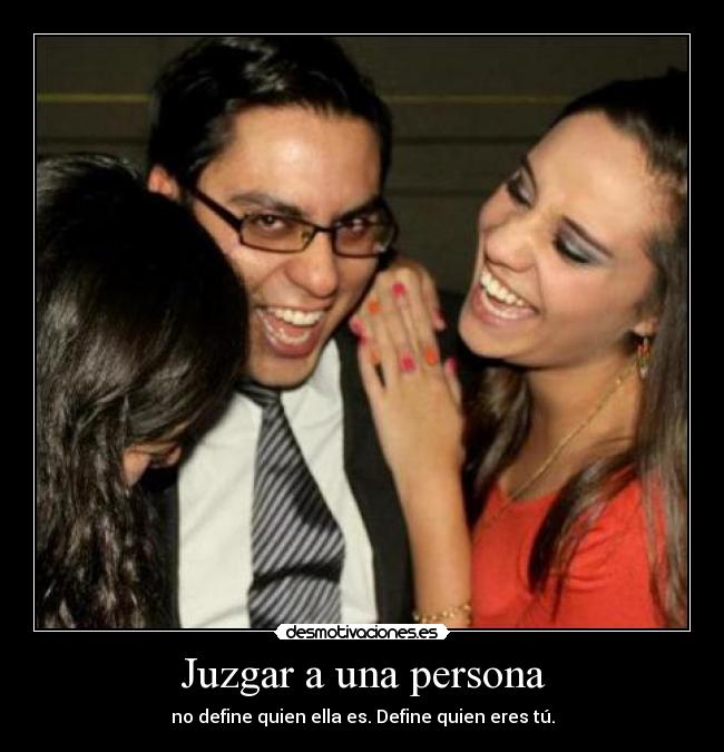 Juzgar a una persona -