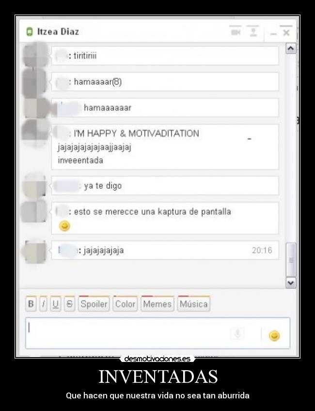 INVENTADAS - Que hacen que nuestra vida no sea tan aburrida