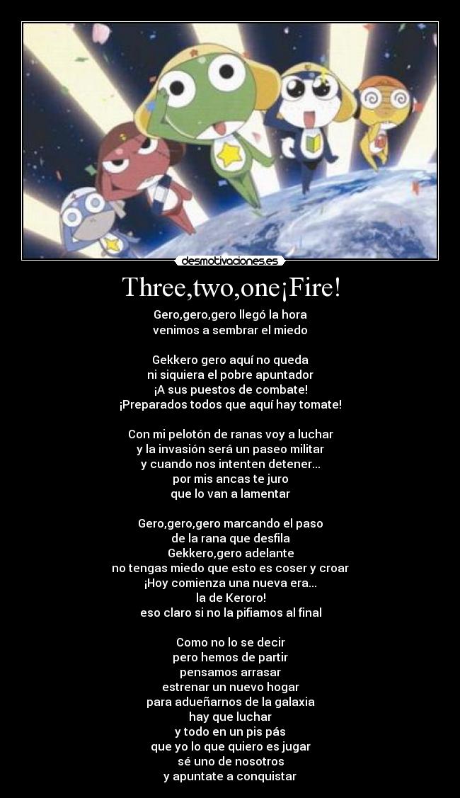 Three,two,one¡Fire! -