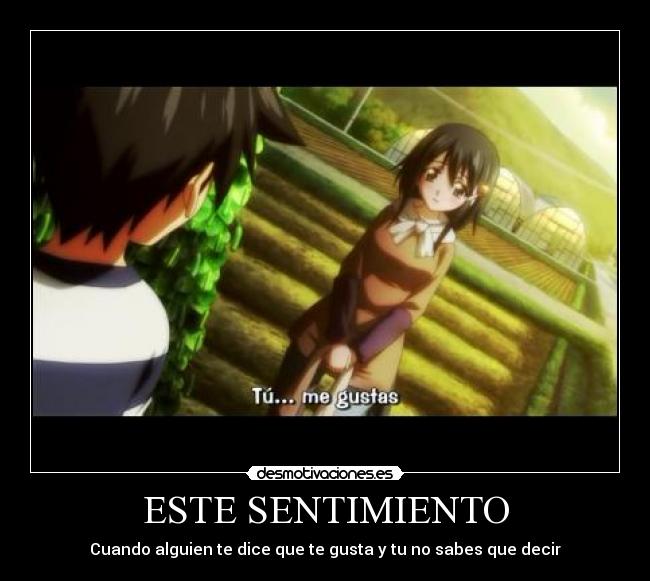 ESTE SENTIMIENTO - Cuando alguien te dice que te gusta y tu no sabes que decir