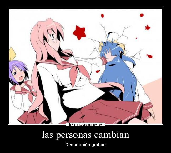 las personas cambian -
