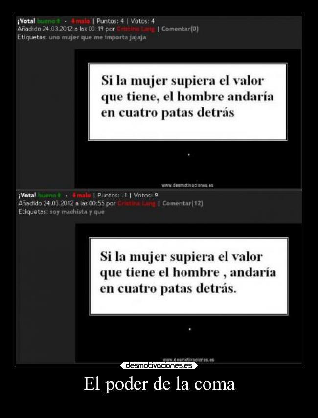 El poder de la coma -