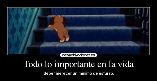Todo lo importante en la vida -