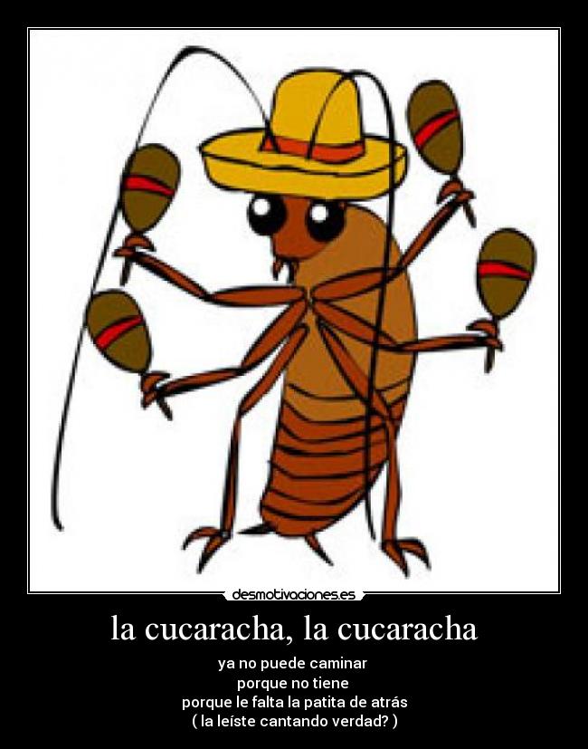 la cucaracha, la cucaracha - 