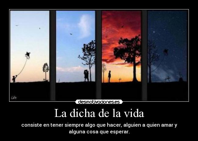 La dicha de la vida -