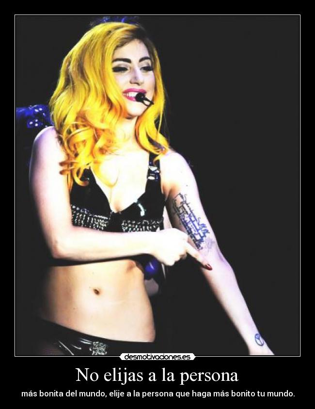 No elijas a la persona - 