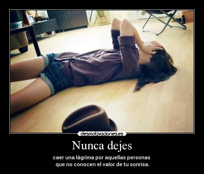 Nunca dejes -