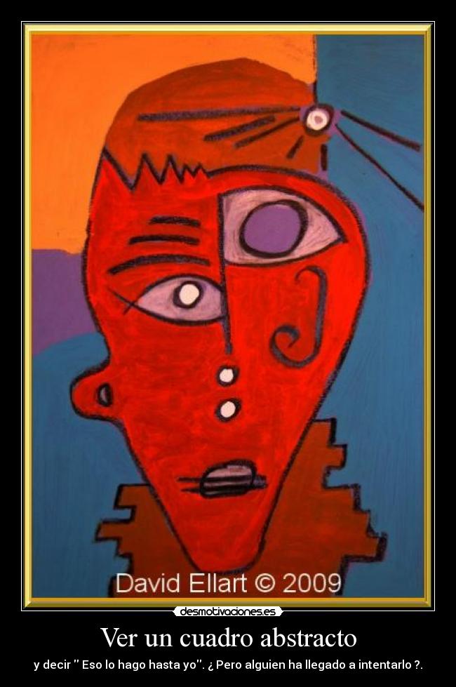 Ver un cuadro abstracto -