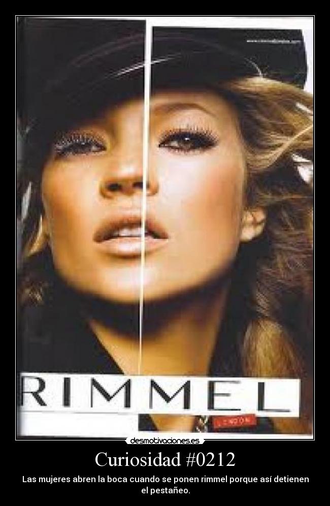 Curiosidad #0212 - Las mujeres abren la boca cuando se ponen rimmel porque así detienen el pestañeo.