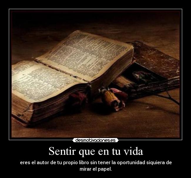 Sentir que en tu vida - 