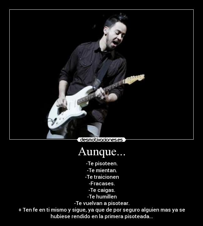 carteles mike shinoda rendido seguir ten mismo desmotivaciones