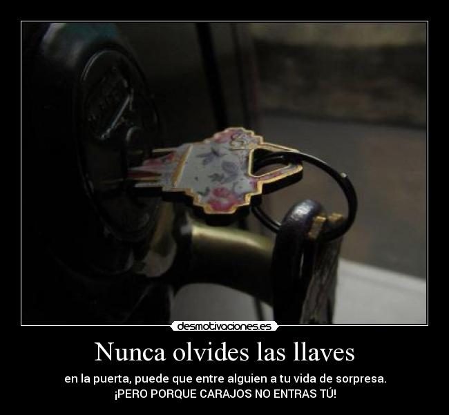 Nunca olvides las llaves -