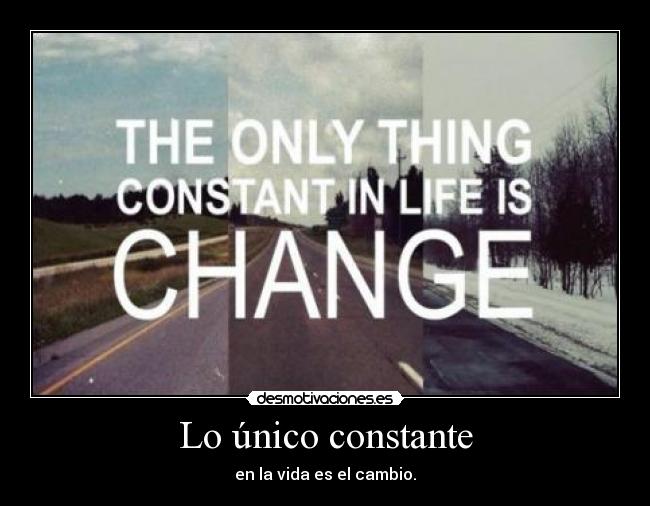 Lo único constante - 