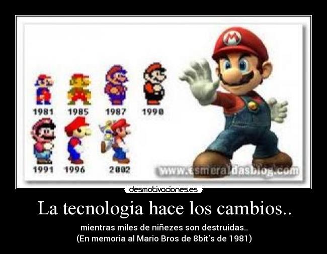 La tecnologia hace los cambios.. -