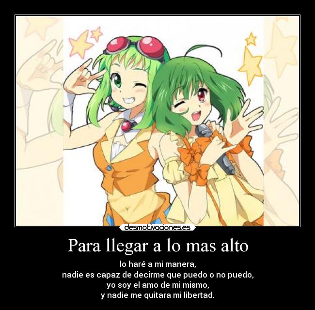 Para llegar a lo mas alto -